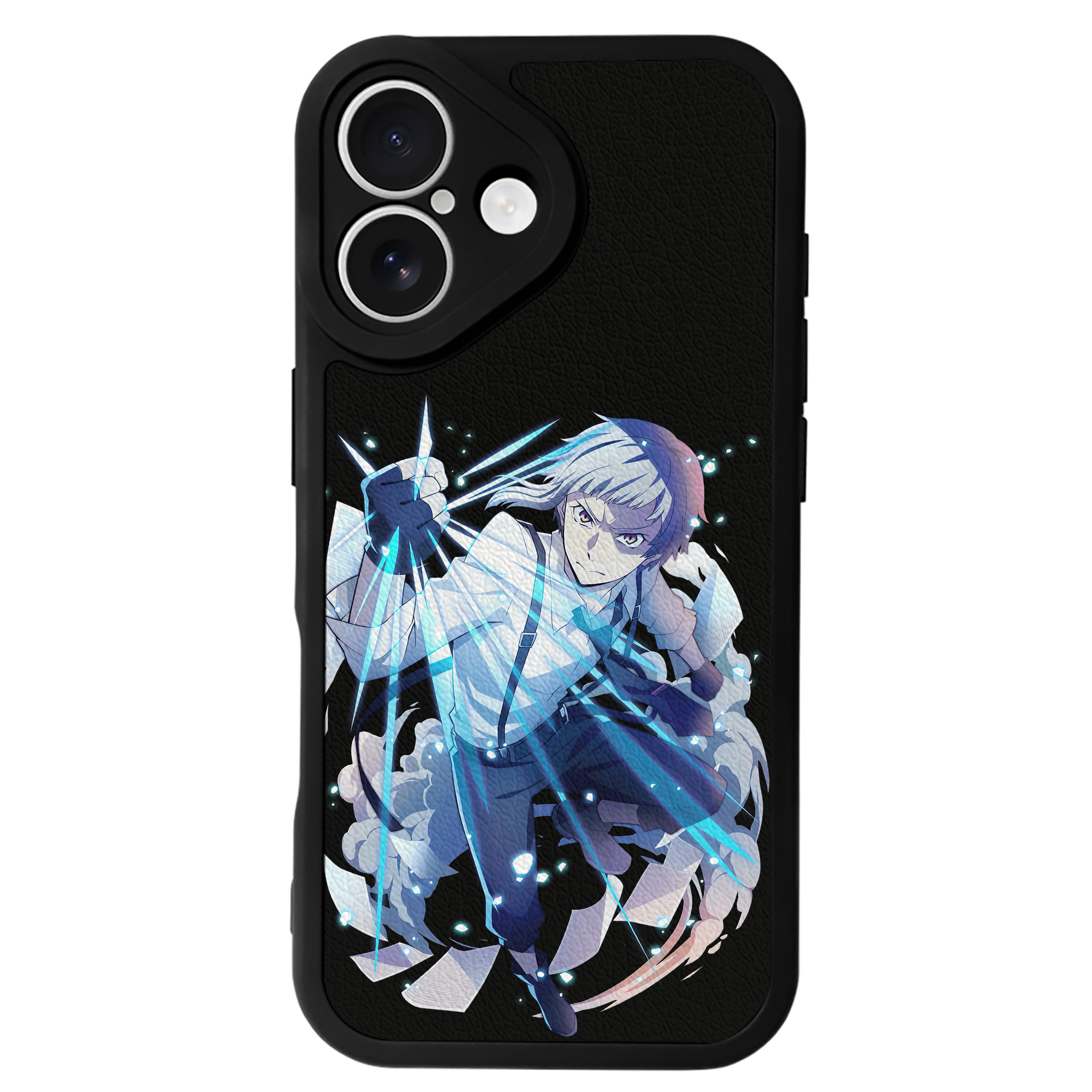 （画像用） 文豪ストレイドッグス Bungo Stray Dogs 【iPhone 16シリーズ対応】シリコンスマホケース（レザー調） 材質：シリコン